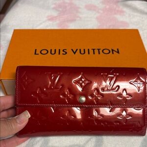 Louis Vuitton Glossy Red Wallet